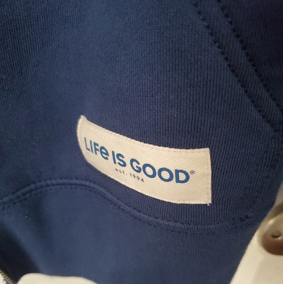 Life is Good Women's Simply True Fleece Zip Hoodie - Retro Sunburst Size Medium - Picture 13 of 16